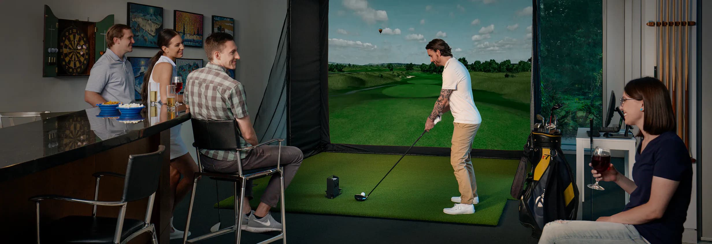 Custom Indoor Golf Simulator