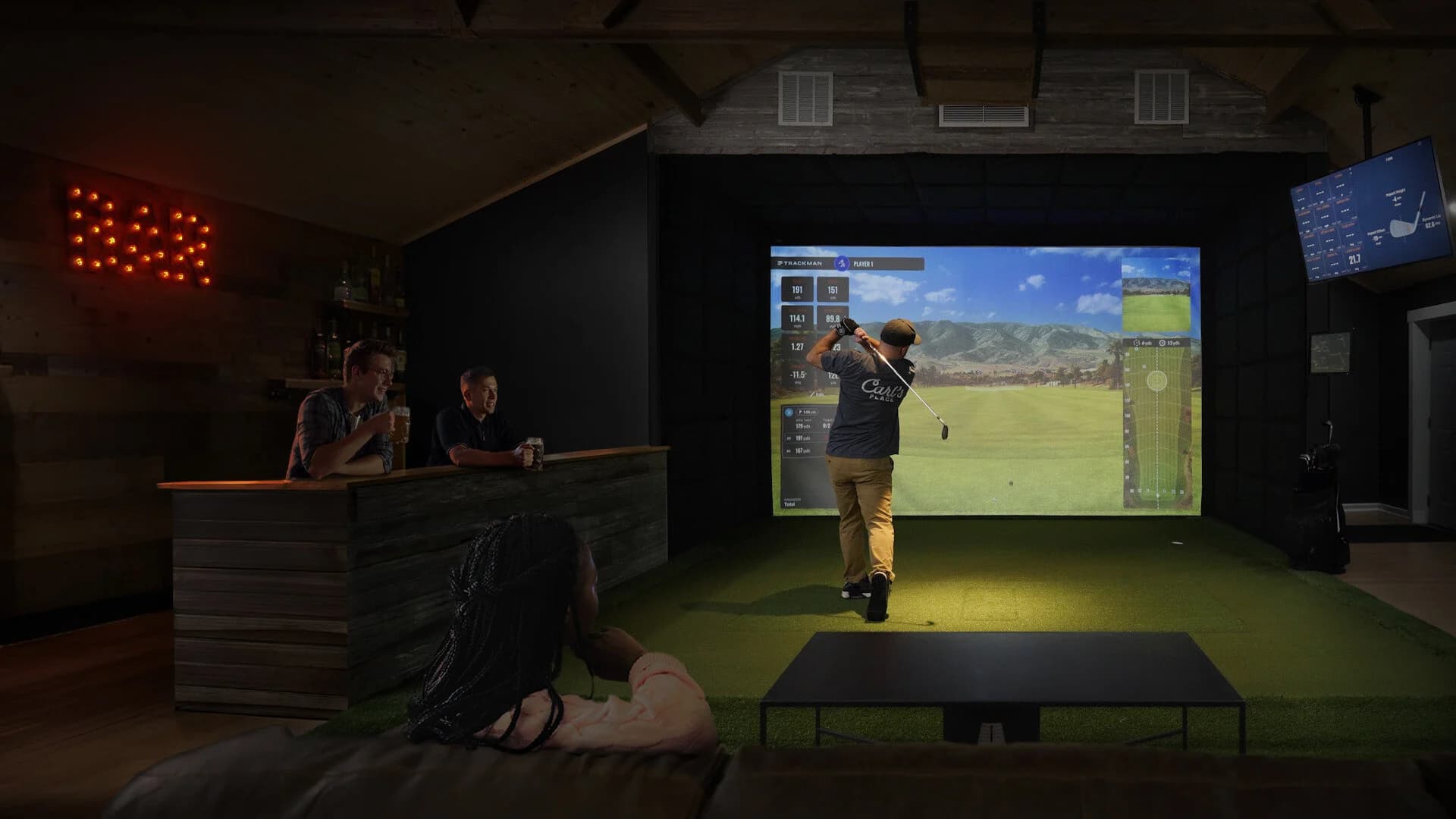 Custom Indoor Golf Simulator